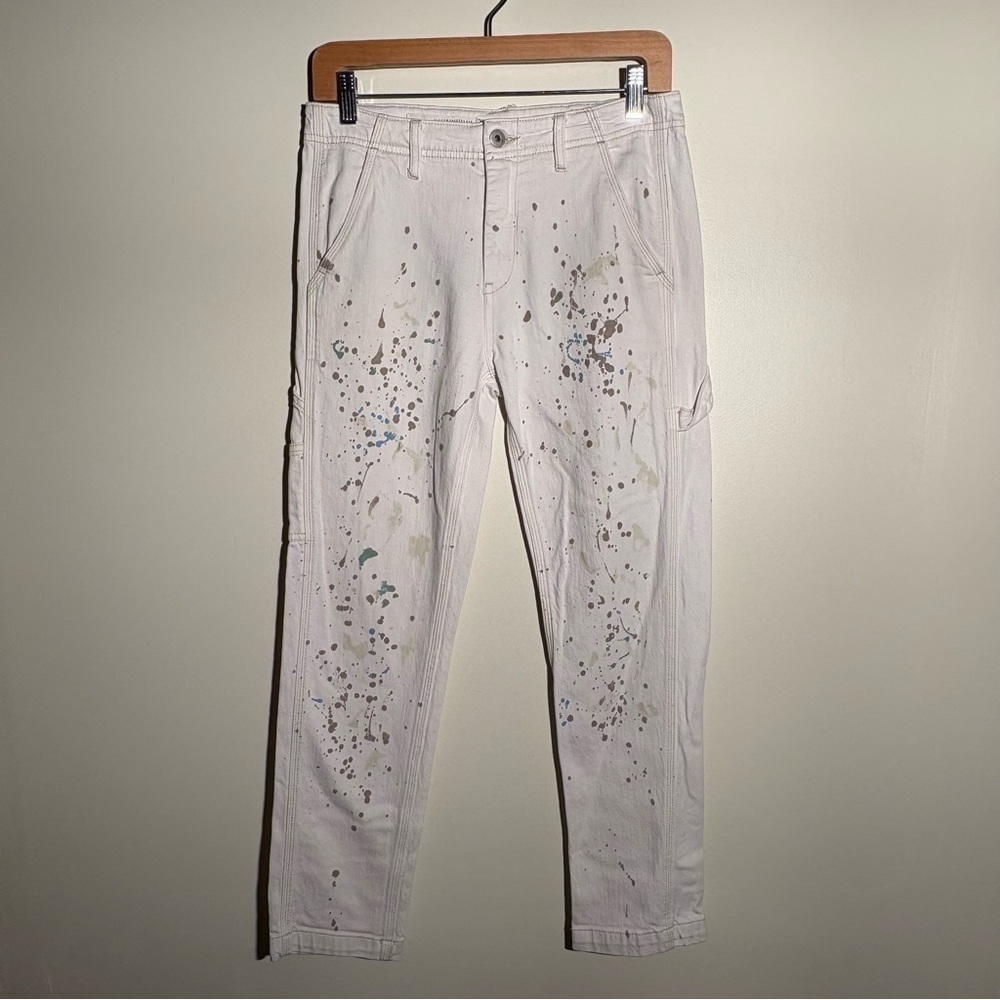 Pilcro And The Letterpress Paint Splattered Work Pants